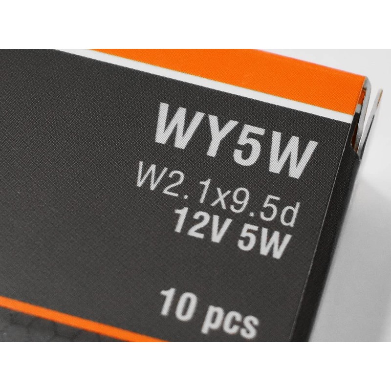 HOALTE WY5W Indicator Light W2.1 x 9.5d 12V 5W Amber