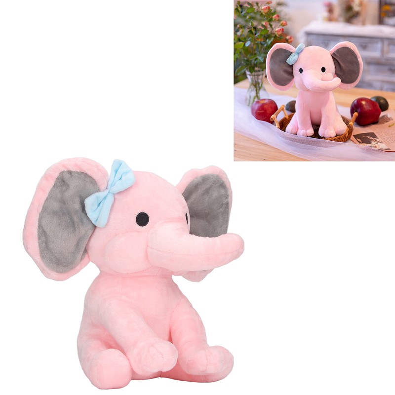 Elephant Plush Toy Multipurpose Cute Safe Comfortable Soft Fluffy Stuffed