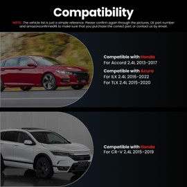 Hsingach GDI Fuel Injectors 4Pcs Compatible with Honda Accord 2013-2017 CRV 2015-2019 Acura ILX 2016-2022 TLX 2015-2020,6 holes,2.4L,L4,164505LAA01