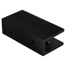 CRL NDC4MBL Matte Black No-Drill Fixed Panel Glass Clamp