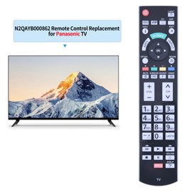 N2QAYB000862 Replacement Remote Control Compatible for Panasonic Plasma Viera HDTV TC-P55VT60 TC-P60VT60 TC-P65VT60 TC-P60ZT60 TC-P65ZT60 TC-P50ST60 TC-P55ST60 TC-P60ST60 TC-P65ST60 TC-65AX800U