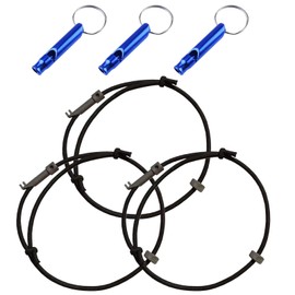 EDC Survival Bracelet, Car Window Breaker Wrist Strap Escape Tool, Vehicle Emergency Rescue Wristbands, Rapid Escape Emergency Tempered Glass Breaker, One Size, Rubber, Tungsten