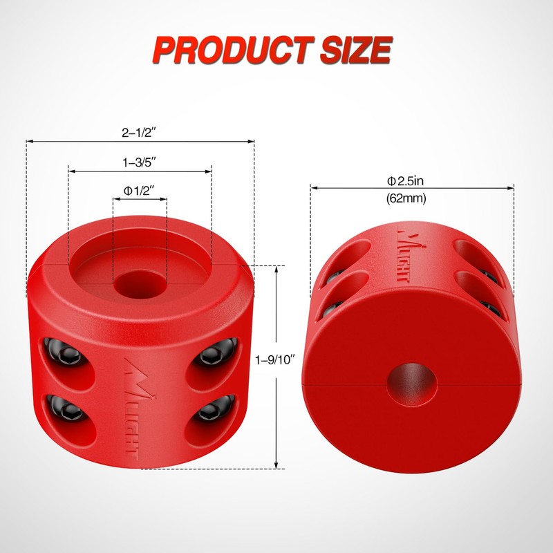 Nilight Winch Stopper for ATV UTV Truck SUV Winch Cable