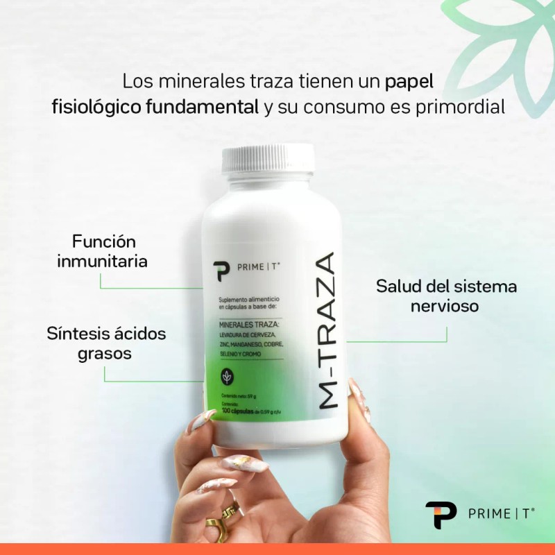 Primetech Nutrition Minerales M-traza Primetech 100 Caps De 0.59 G