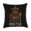 BBQ Char Master Crowned Grill Expert Throw Pillow