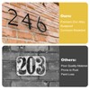 Briout 5" Floating House Numbers for Outside, Metal Modern Address