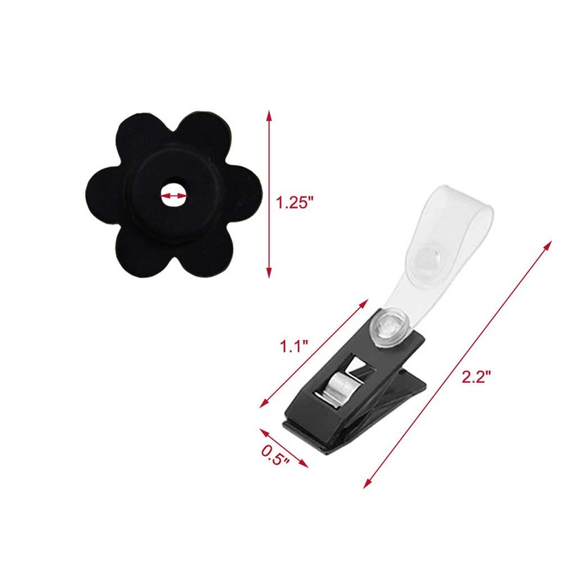 10 Pack Garden Flag Rubber Stoppers and Adjustable Anti-Wind Clips