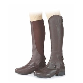 Shires Moretta Synthetic Gaiters Brown/Black - Adults Small, Brown