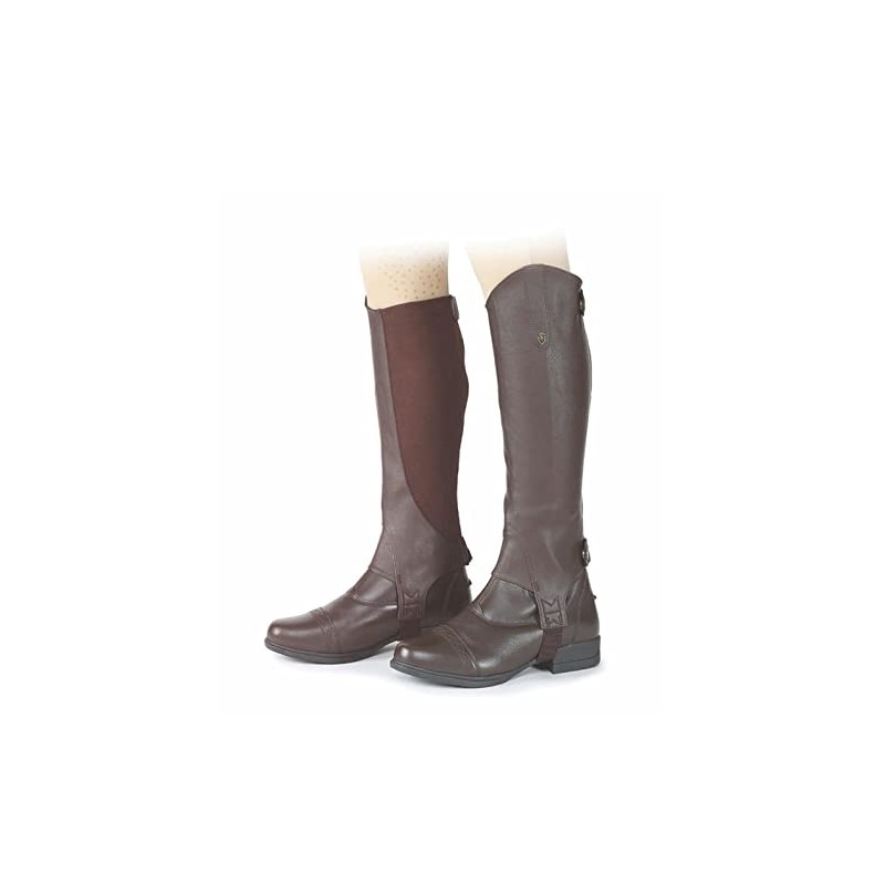Shires Moretta Synthetic Gaiters Brown/Black - Adults Small, Brown