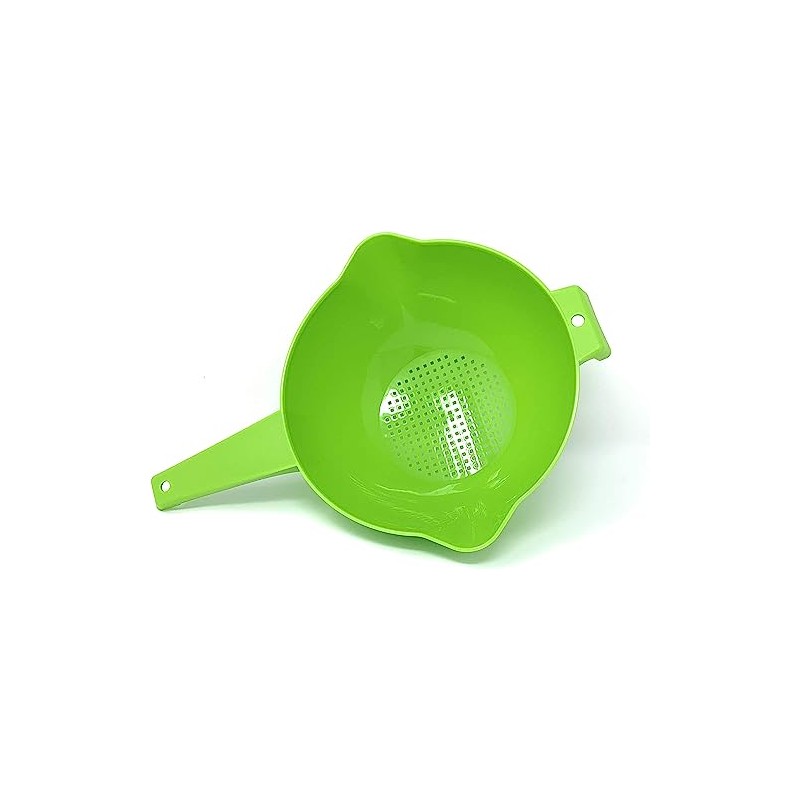 Tupperware 2 Quart Colander Strainer with Handle in Green