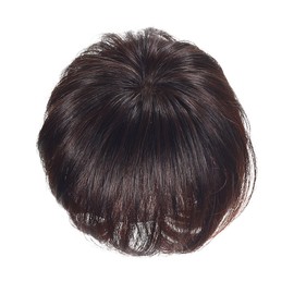 HIYE Whorl Partial Wig Artificial Skin Women Summer Mother's Day Part Wig Hairpiece Wig Hand Planted Silk Stealth Artificial Skin Hidden Gray Hair Thin Hair Top Cover, Chestnut