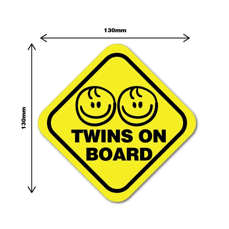 Twin On Board Boy & Boy Sticker