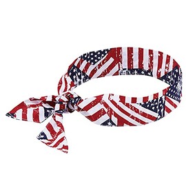 Ergodyne Chill Its 6700 Cooling Bandana, Lime, Evaporative Polymer Crystals For Cooling Relief, Tie For Adjustable Fit