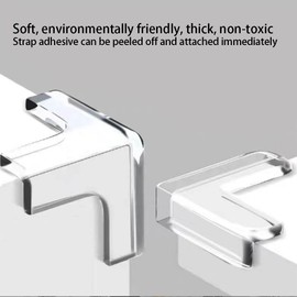 6 Pcs Corner Protectors Safety Corner Protectors Guards Large Baby Proofing Safety Corner Clear Furniture Table Corner Protection for Sharp Corners with Thick Strong Adhesion