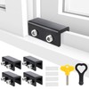 Erogeen Window Locks, 4 Sets Sliding Window Locks with Key