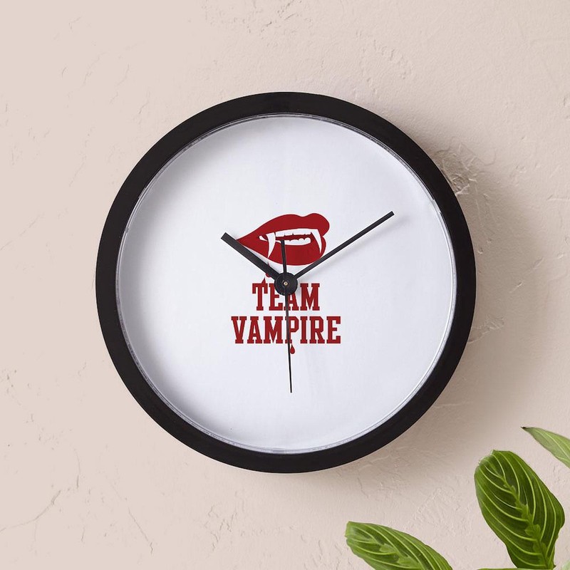 CafePress Team Vampire 10" Wall Clock for Livingroom, Kitchen, or