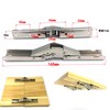 2pcs Stainless Steel 90 Degree Folding Shelf Hinge Bracket Hidden