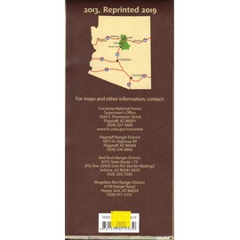 United States Department of Agriculture Coconino National Forest Map, Arizona [Paper/Non-Laminated]