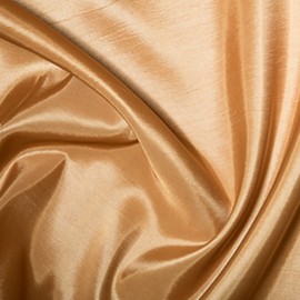 Taffeta Metallic Silk Satin Dress Fabric Material - Wheat, 1Mtr - 140cm x 100cm
