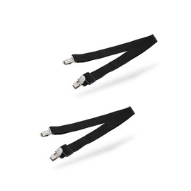 REGIPRO B Bed Sheet Fastener Clips for Futon Anti-Slip Elastic Band 50-180cm Adjustable Pack of 2 (Black)