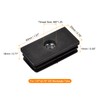 uxcell 16Pcs Black Plastic Rectangle Tube Plugs with M8 Thread,