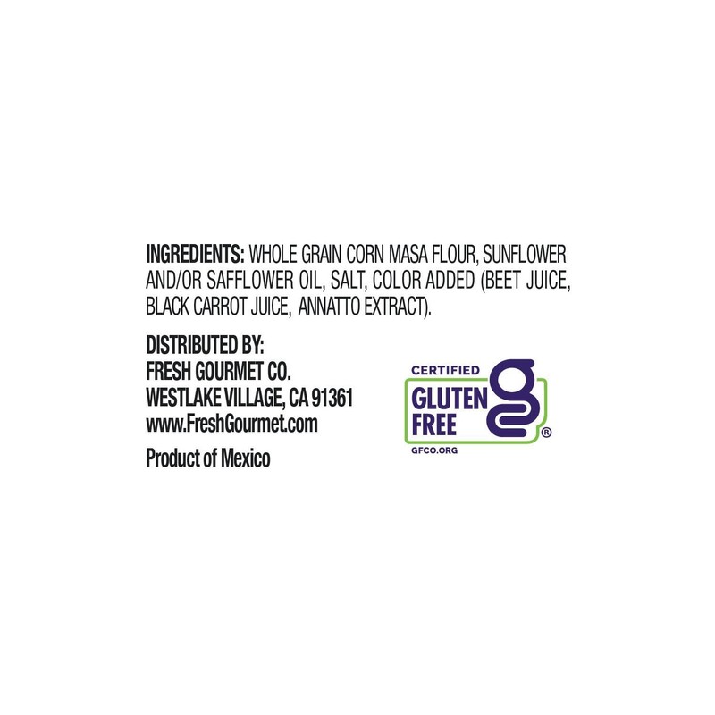 Fresh Gourmet Tri | Color Tortilla Strips | 3.5 Ounce,