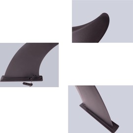 Eabdice Surfboard Sup Fin Black Stand Up SUP, Paddleboard Fins for Sup Board, Paddleboard, Longboard (18 x 3.2 x 21.5 cm)