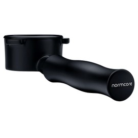 Normcore 54mm Bottomless Naked Portafilter Fits 54mm Breville Sage Machines, Titanium PVD Coating Portafilter Group Head with Black Anodized Aluminum Handle