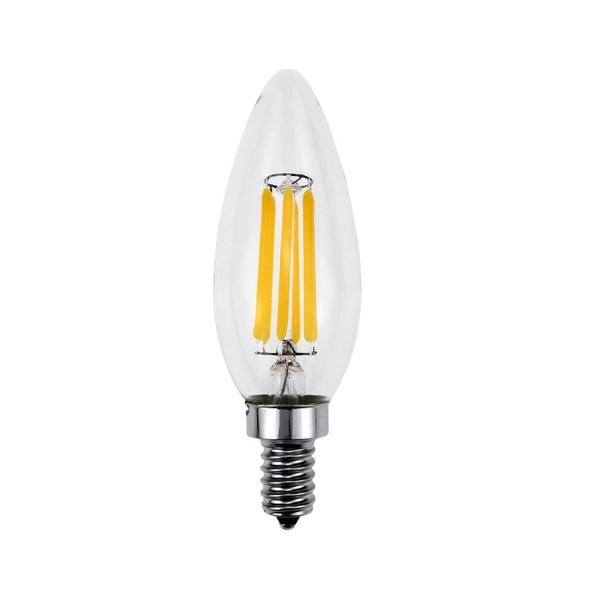 Goodlite G-83371 5 LED Candelabra Torpedo Light Bulb 600 Lumens 60-Watt Equivalent, Super White 5000K Dimmable, UL Listed