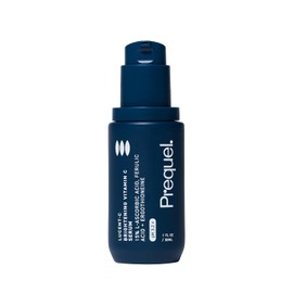 Prequel Skin Lucent-C, suero de vitamina C para rostro. Ácido L-ascórbico facial profesional, fórmula de ácido ferúlico con niacinamida. Cuidado clínico de la piel para una piel firme y luminosa