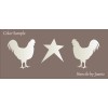Stencils by Joanie Joanie Farmhouse Stencil 2" Rooster Chicken Star