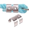 10 Piece Heavy Duty Stainless Steel Double Rope Clamps Fits