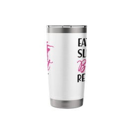 Ballet Dancer Dance Girl Ballerina Eat Sleep Ballet Repeat Stainless Steel Insulated Tumbler