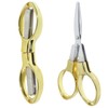 2PCS Folding Scissors, Portable Travel Scissors, Safe Mini Scissors, Stainless