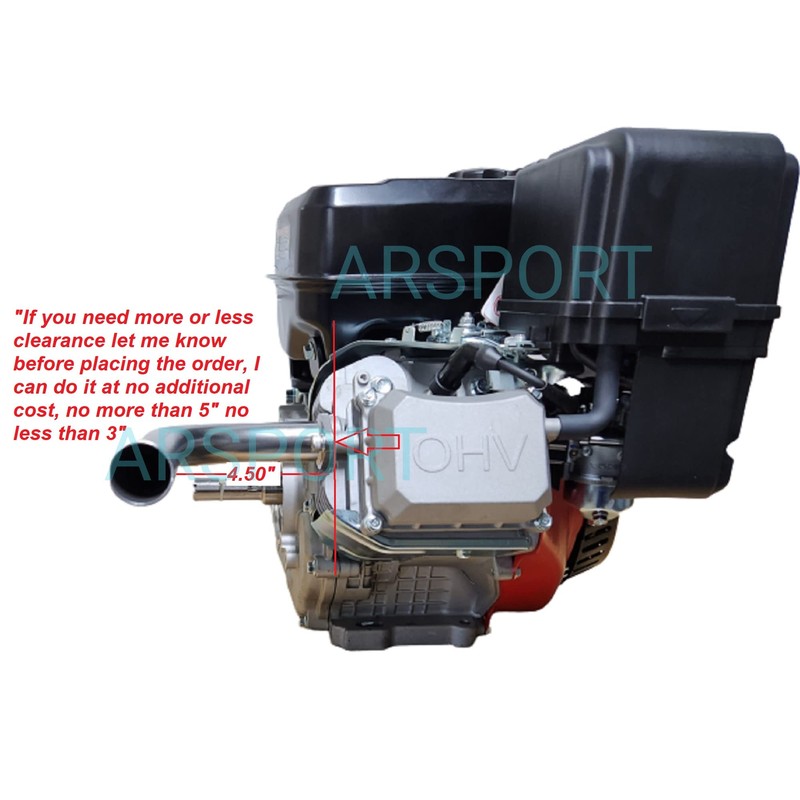 ARSPORT Exhaust Header pipe Compatible with: Predator Max 459, Duroma