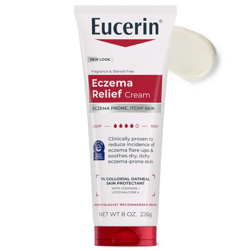 Eucerin Crema de cuerpo para aliviar eczemas, 8.0 oz