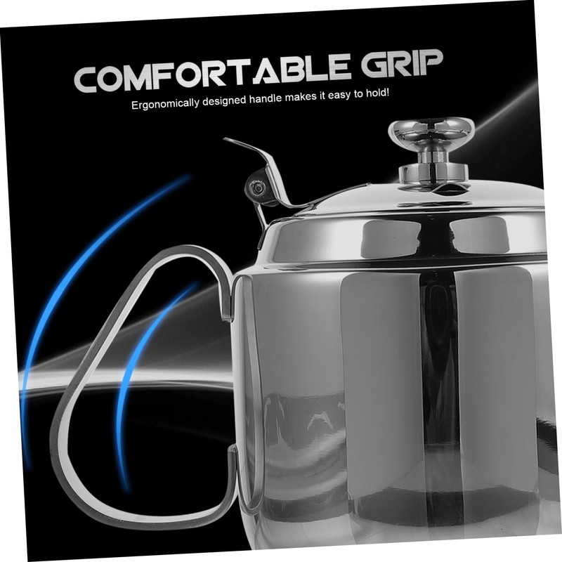 OHPHCALL 1pc Stainless Steel Strainer Kettle Tea Pot with Automatic