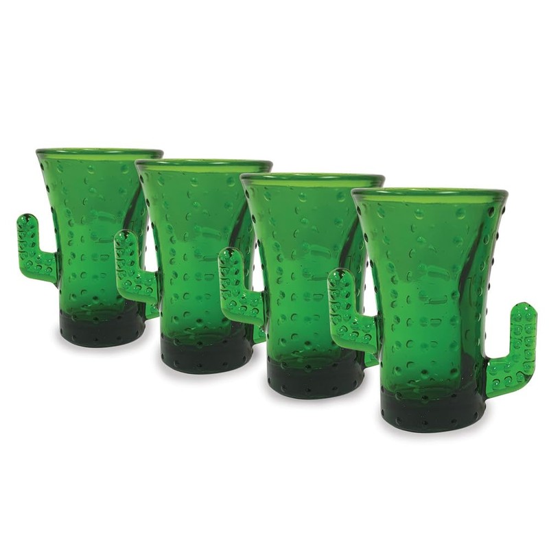 Bar Bespoke Cactus Shot Glasses 4 Pack