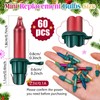 Mudder 60 Count Christmas Replacement Mini Light Bulbs with Base