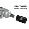 MIXPOWER 9PCS 1"Drive Impact Deep Socket Set, 6 Point, 1"