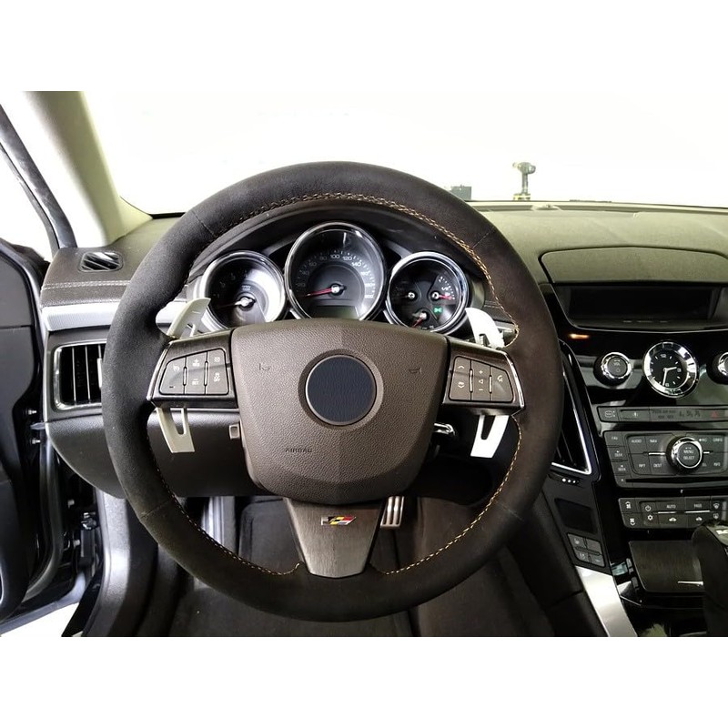Redlineg 300994816 Genuine Leather Steering Wheel Cover Alcantara or