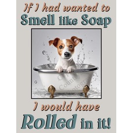 Jack Russell Terrier pet dog funny flexible fridge magnet