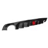 WENQI Glossy Black Rear Bumper Diffuser & Rear Spoiler Fit