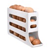 Mododer 4 Tiers Egg Holder for Fridge - Auto Rolling
