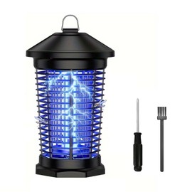 4000V Electric Bug Zapper-5.8Ft Hanging Waterproof Mosquito Lamp Indoor/Outdoor Use for Patio, Backyard, Camping, Garage (Include Screwdriver & Brush)