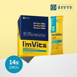 I'm Vita 종근당건강 아임비타 멀티비타민 아르기닌샷 14포(1박스) 레몬맛 Jonggeundang Health I'm Vita Multivitamin Arginine Shot 14 Packs (1 Box) Lemon Flavor