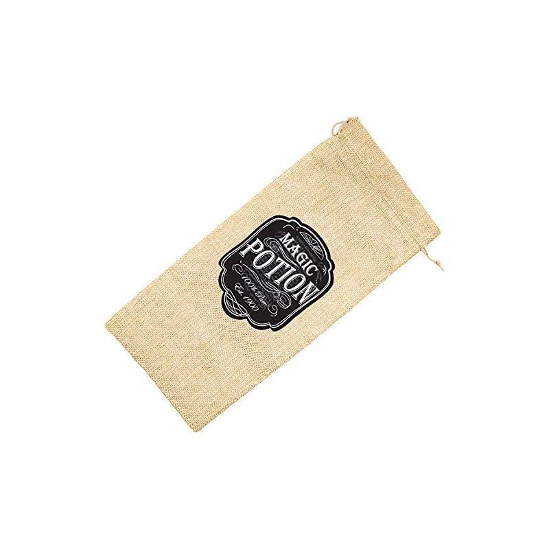 Fresh Prints of CT Natural Jute Burlap Drawstring Bag -