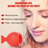 lip pump lip plumper lip enhancer，Soft Silicone Fish Shape Lips
