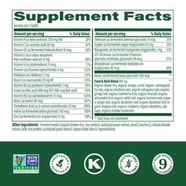MegaFood MegaFood Men's 40+ One Daily Multivitamin for Men with Vitamin B, Vitamin D3, Selenium, Zinc & Real Food - Immune Support, Energy Metabolism, and Muscle & Bone Health C Non GMO; Vegetarian - 30 Tabs