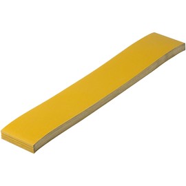 CowboyBOB 40 PCS Premium 400 Grit Gold Pre-Cut PSA Longboard Sandpaper Sheets 2-3/4" x 16-1/2" Self-Adhesive Stickyback Sandpaper for Automotive Woodworking Air File Sander Hand Sanding Block